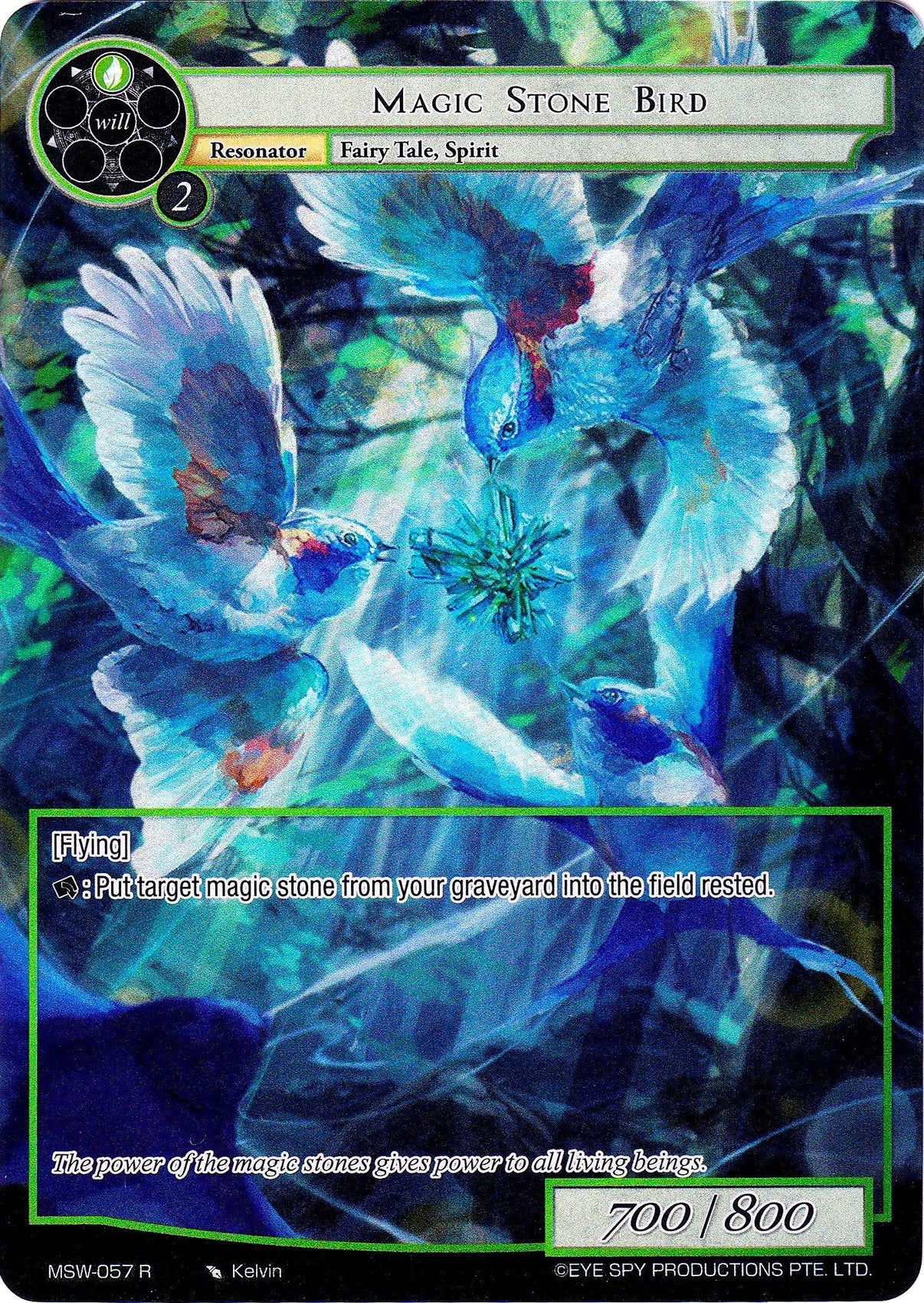 Magic Stone Bird (Full Art) (MSW-057) [The Magic Stone War - Zero] - POKÉ JEUX