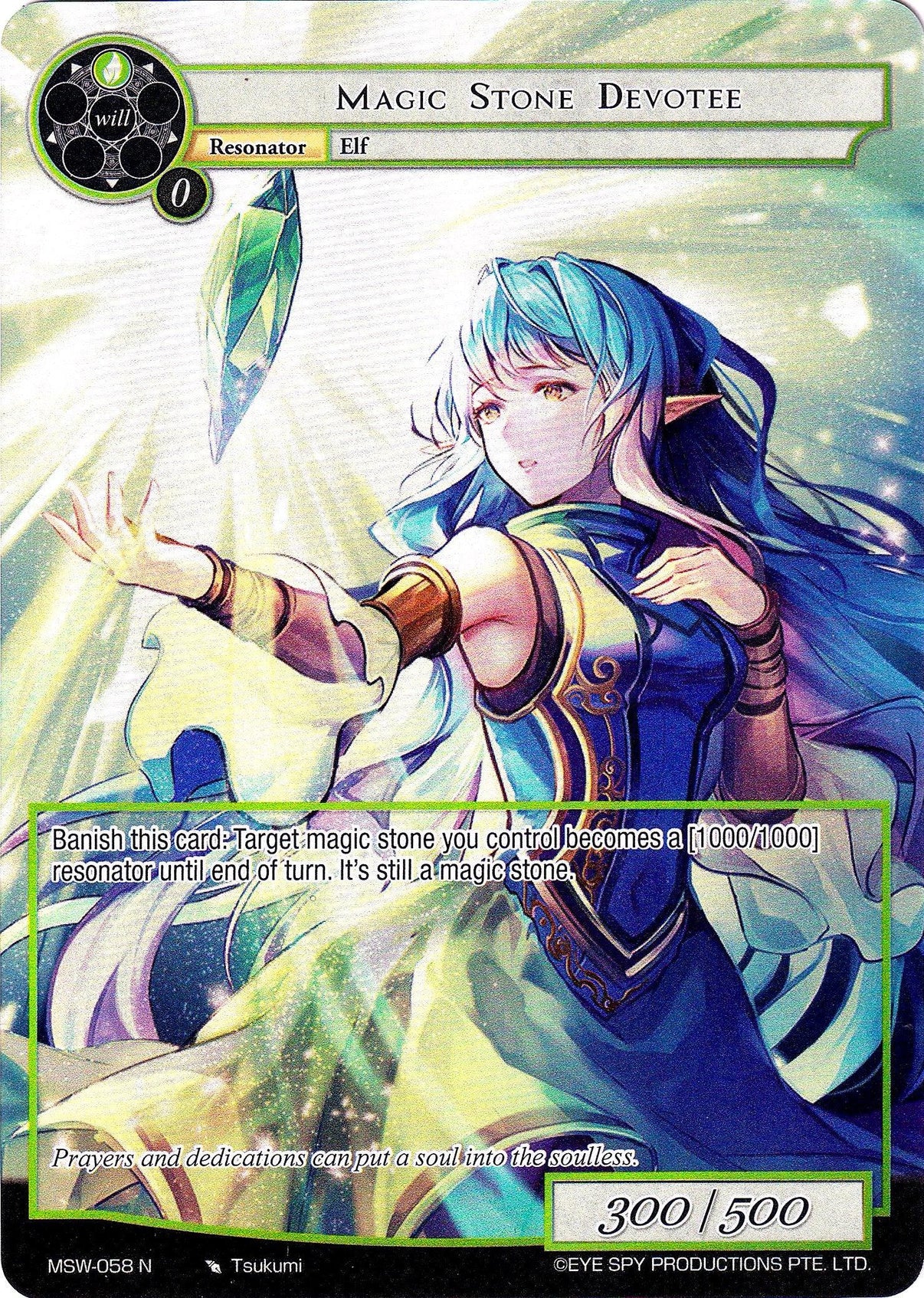 Magic Stone Devotee (Full Art) (MSW-058) [The Magic Stone War - Zero] - POKÉ JEUX