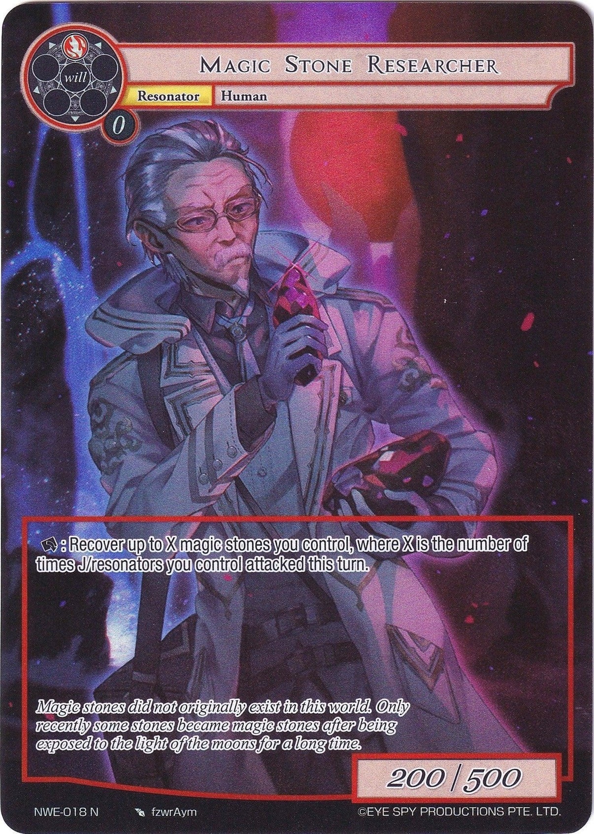 Magic Stone Researcher (Full Art) (NWE-018 N) [A New World Emerges] - POKÉ JEUX