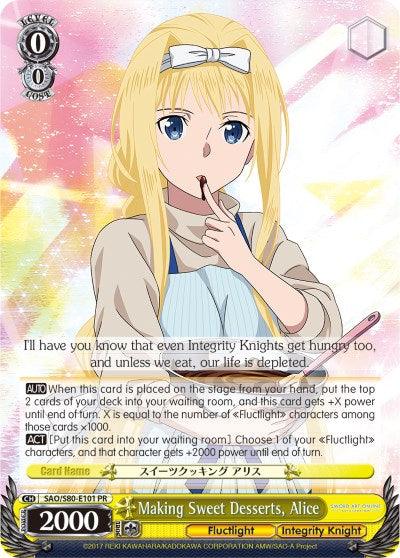 Making Sweet Desserts, Alice (SAO/S80-E101 PR) [Sword Art Online -Alicization- Vol.2] - POKÉ JEUX