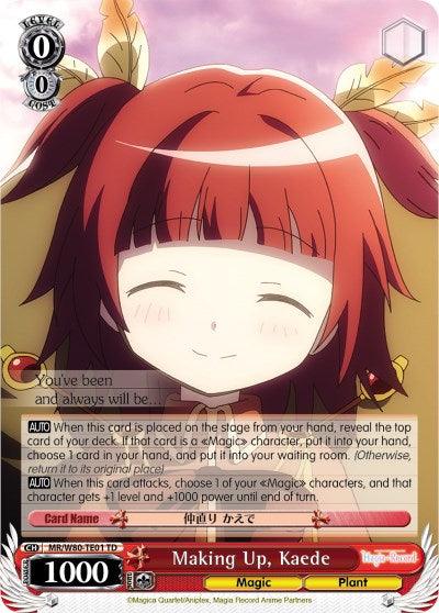 Making Up, Kaede (MR/W80-TE01 TD) [Magia Record: Puella Magi Madoka Magica [Side Story] (Anime)] - POKÉ JEUX