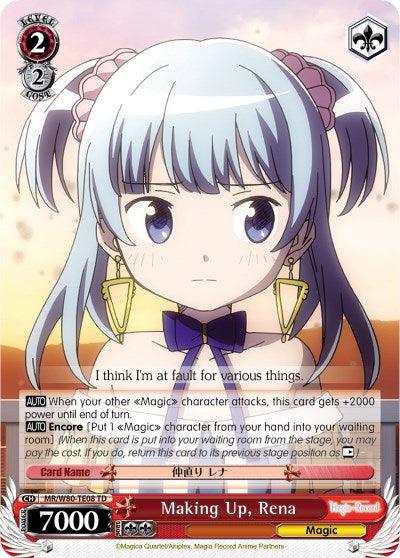 Making Up, Rena (MR/W80-TE08 TD) [Magia Record: Puella Magi Madoka Magica [Side Story] (Anime)] - POKÉ JEUX