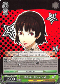 Makoto: It's a Deal (P5/S45-E042 C) [Persona 5] - POKÉ JEUX
