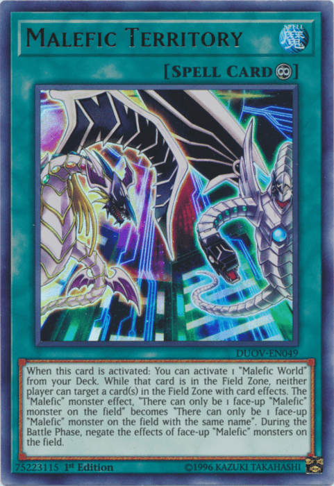 Malefic Territory [DUOV-EN049] Ultra Rare - POKÉ JEUX