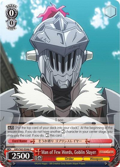 Man of Few Words, Goblin Slayer (GBS/S63-E046 C) [Goblin Slayer] - POKÉ JEUX