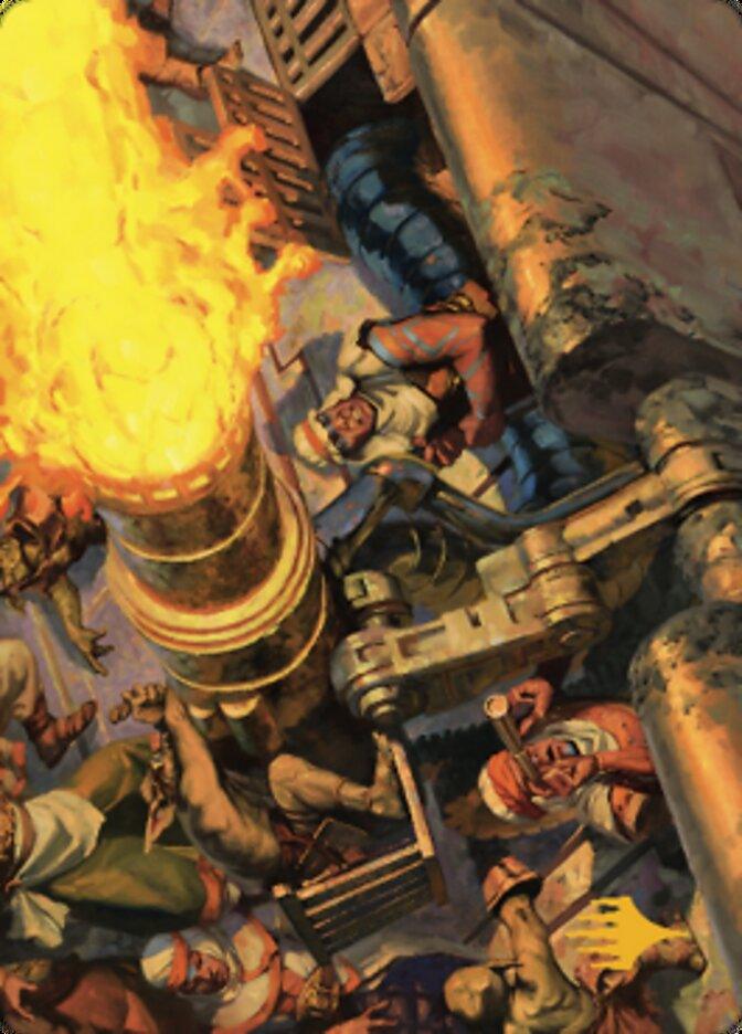 Mana Cannons Art Card (Gold-Stamped Signature) [Dominaria United Art Series] - POKÉ JEUX