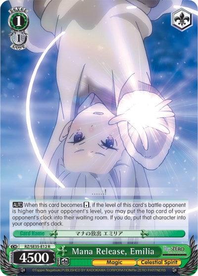 Mana Release, Emilia (RZ/SE35-E12 R) [Re:ZERO: The Frozen Bond] - POKÉ JEUX