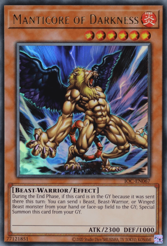Manticore of Darkness (25th Anniversary) [IOC-EN067] Ultra Rare - POKÉ JEUX