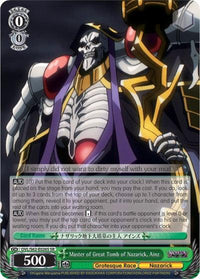 Master of Great Tomb of Nazarick, Ainz (OVL/S62-E026S SR) [Nazarick: Tomb of the Undead] - POKÉ JEUX