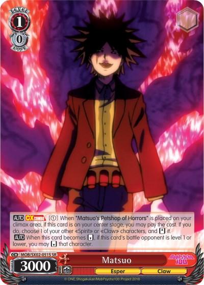 Matsuo (MOB/SX02-051S SR) [Mob Psycho 100] - POKÉ JEUX