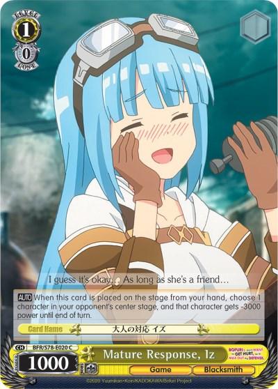 Mature Response, Iz (BFR/S78-E020 C) [BOFURI: I Don't Want to Get Hurt, so I'll Max Out My Defense] - POKÉ JEUX