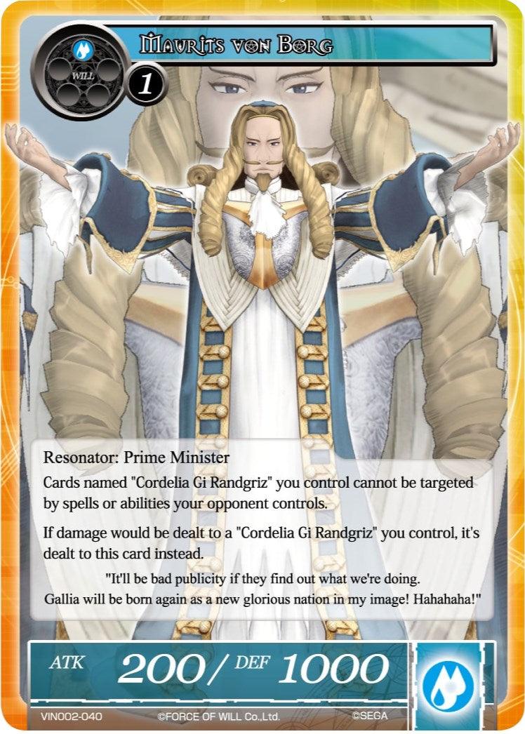 Maurits Von Borg (VIN002-040) [Vingolf 2: Valkyria Chronicles] - POKÉ JEUX