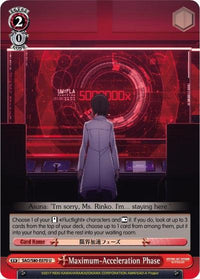Maximum-Acceleration Phase (SAO/S80-E070 U) [Sword Art Online -Alicization- Vol.2] - POKÉ JEUX
