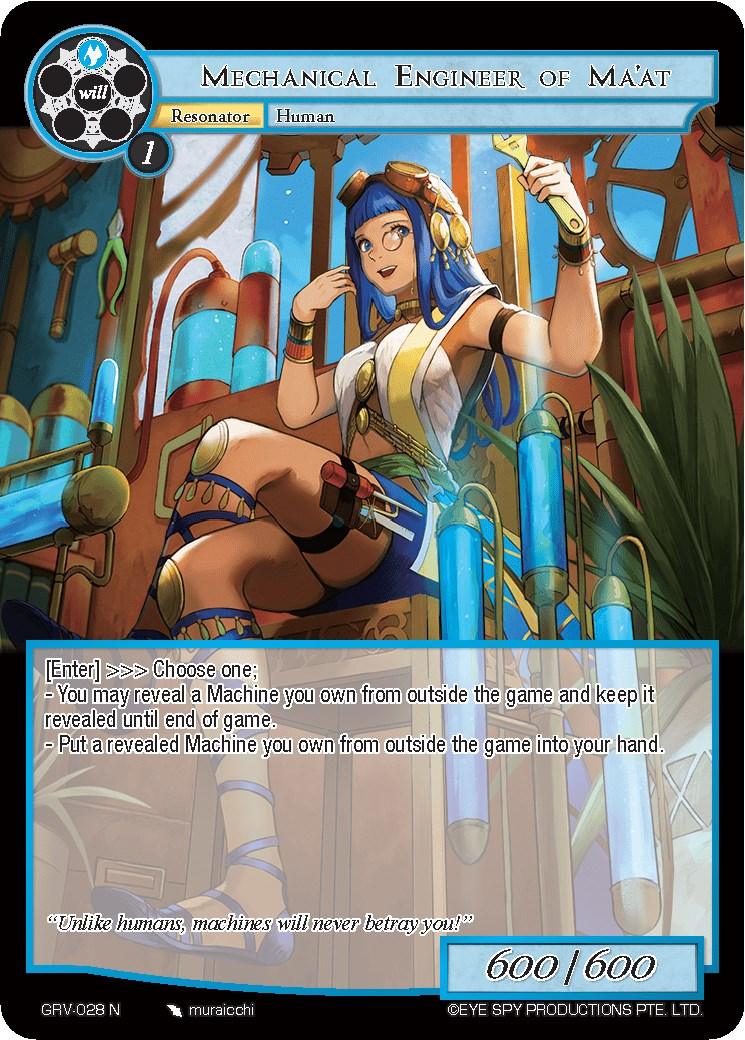 Mechanical Engineer of Ma'at (GRV-028) [Game of Gods: Revolution] - POKÉ JEUX