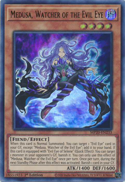 Medusa, Watcher of the Evil Eye [MP20-EN233] Ultra Rare - POKÉ JEUX