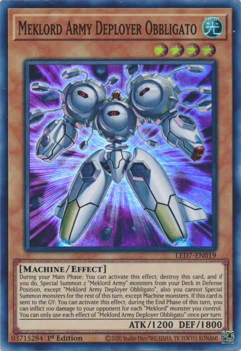 Meklord Army Deployer Obbligato [LED7-EN019] Super Rare - POKÉ JEUX