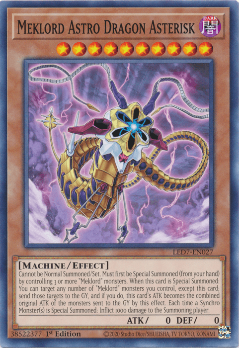 Meklord Astro Dragon Asterisk [LED7-EN027] Common - POKÉ JEUX
