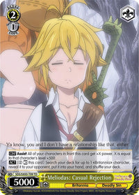 Meliodas: Casual Rejection (SDS/SX03-T09 TD) [The Seven Deadly Sins] - POKÉ JEUX