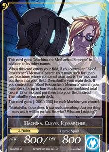 Memoria of the Seven Lands // Machina, Clever Researcher (BFA-093/JR) [Battle for Attoractia] - POKÉ JEUX