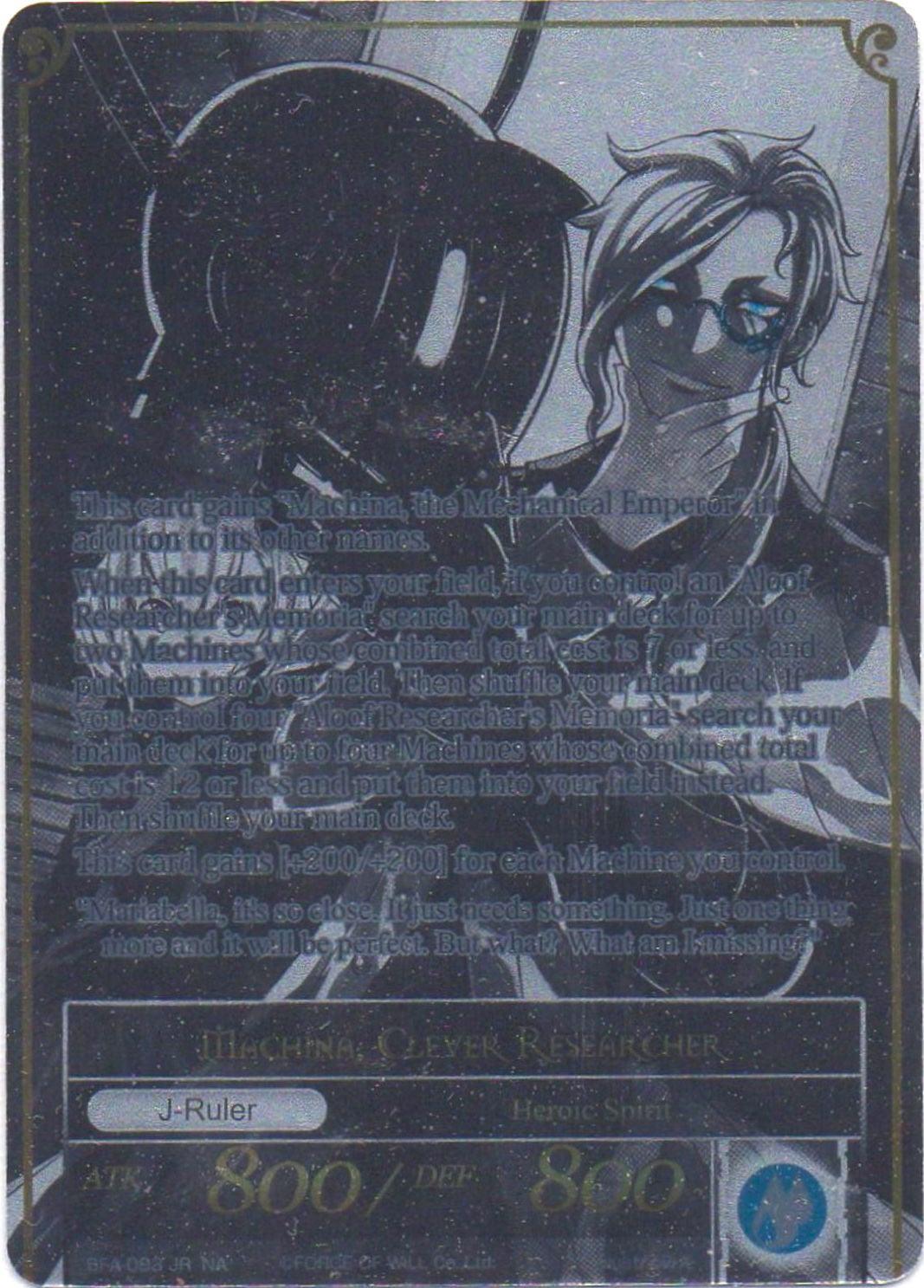 Memoria of the Seven Lands // Machina, Clever Researcher (Uber Rare) (BFA-093/JR) [Battle for Attoractia] - POKÉ JEUX