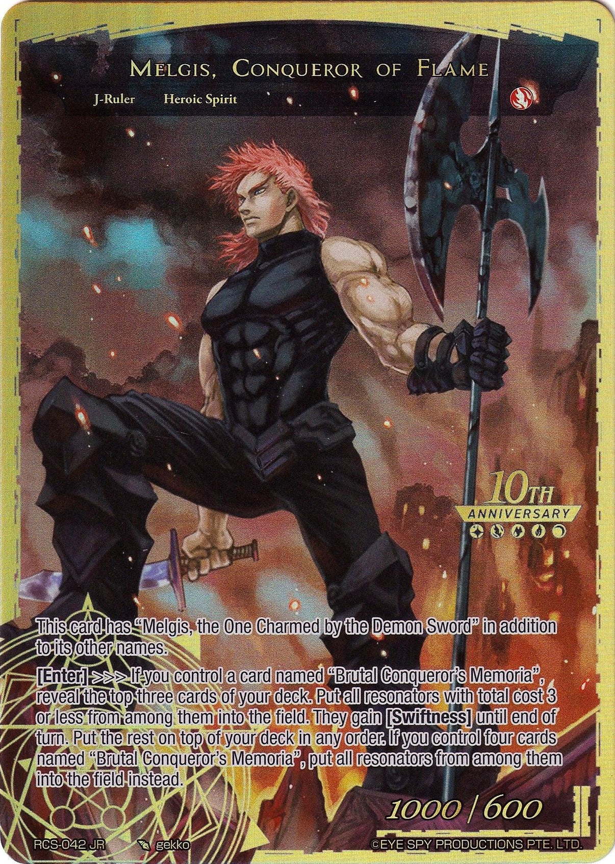 Memoria of the Seven Lands // Melgis, Conqueror of Flame (RCS-042 JR) [10th Anniversary: Ruler Collection Set] - POKÉ JEUX
