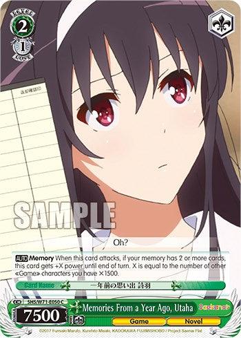 Memories From a Year Ago, Utaha [Saekano How to Raise a Boring Girlfriend. flat] - POKÉ JEUX