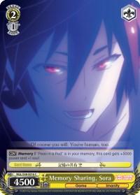 Memory Sharing, Sora (NGL/S58-E016 C) [No Game No Life] - POKÉ JEUX