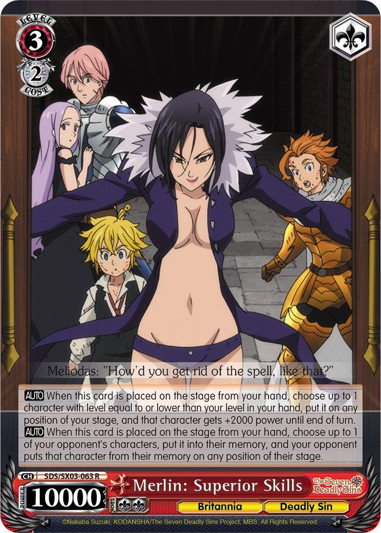 Merlin: Superior Skills (SDS/SX03-063 R) [The Seven Deadly Sins] - POKÉ JEUX