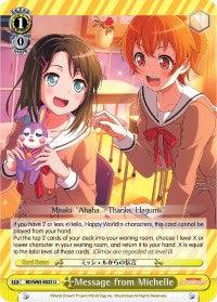 Message from Michelle (BD/W63-E022 U) [BanG Dream! Girls Band Party! Vol.2] - POKÉ JEUX