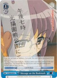 Message on the Bookmark (SY/W08-E095 U) [The Melancholy of Haruhi Suzumiya] - POKÉ JEUX