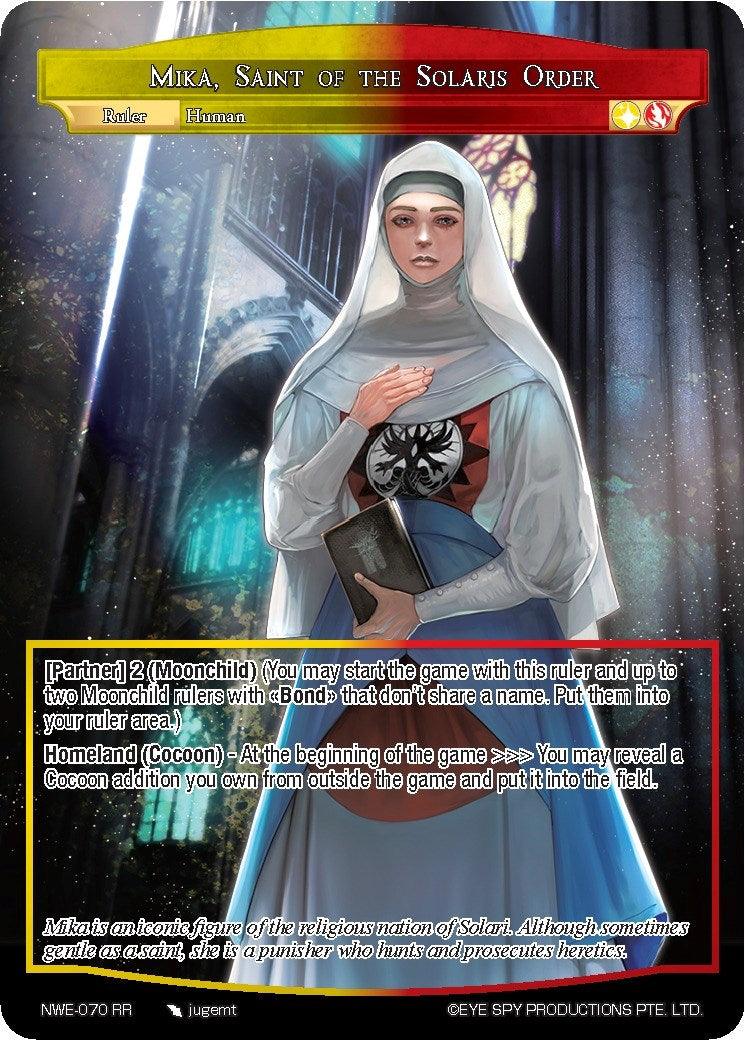 Mika, Saint of the Solaris Order (NWE-070 RR) [A New World Emerges] - POKÉ JEUX