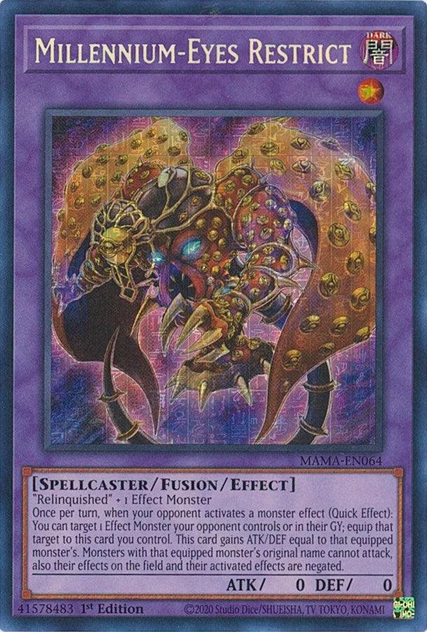 Millennium-Eyes Restrict [MAMA-EN064] Secret Pharaoh's Rare - POKÉ JEUX