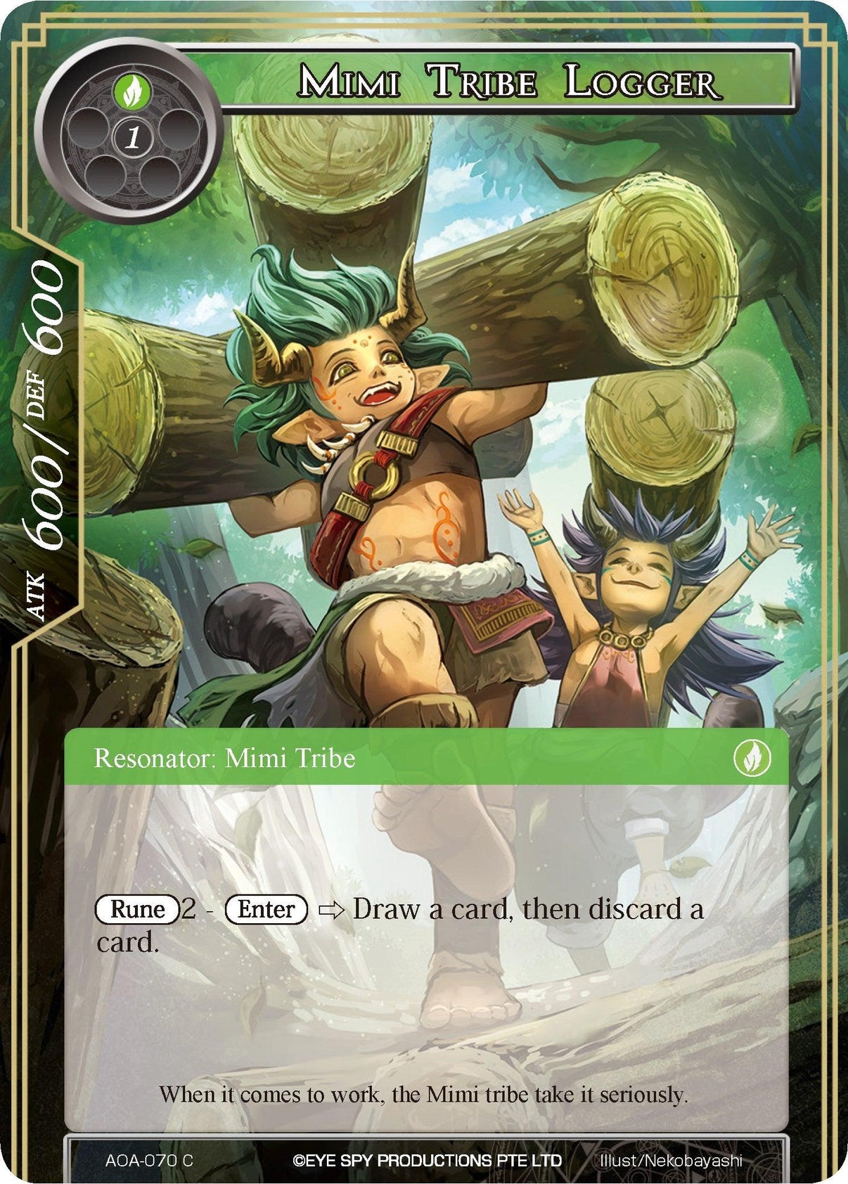 Mimi Tribe Logger (AOA-070) [Awakening of the Ancients] - POKÉ JEUX