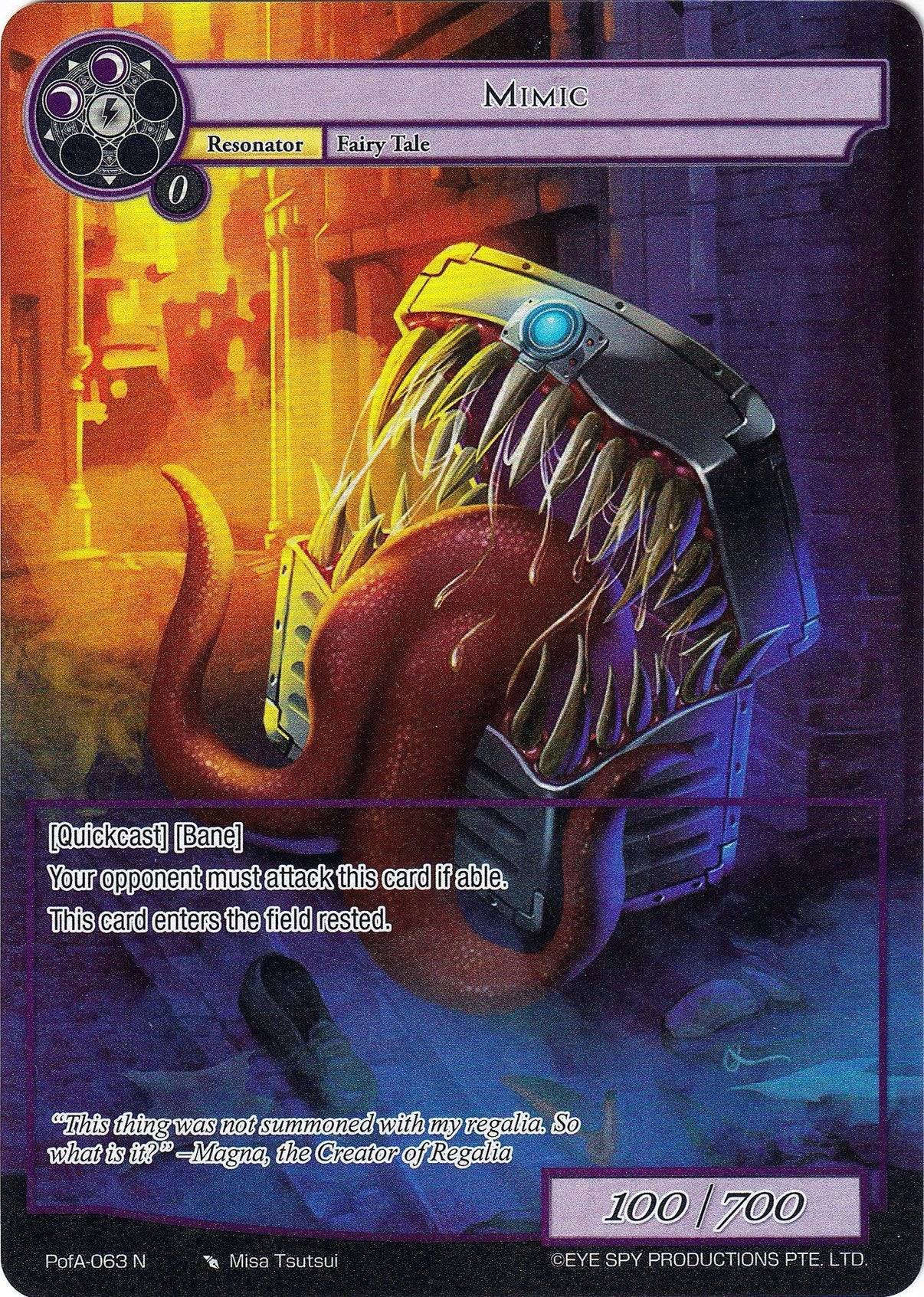 Mimic (Full Art) (PofA-063) [Alice Origin IV: Prologue of Attoractia] - POKÉ JEUX