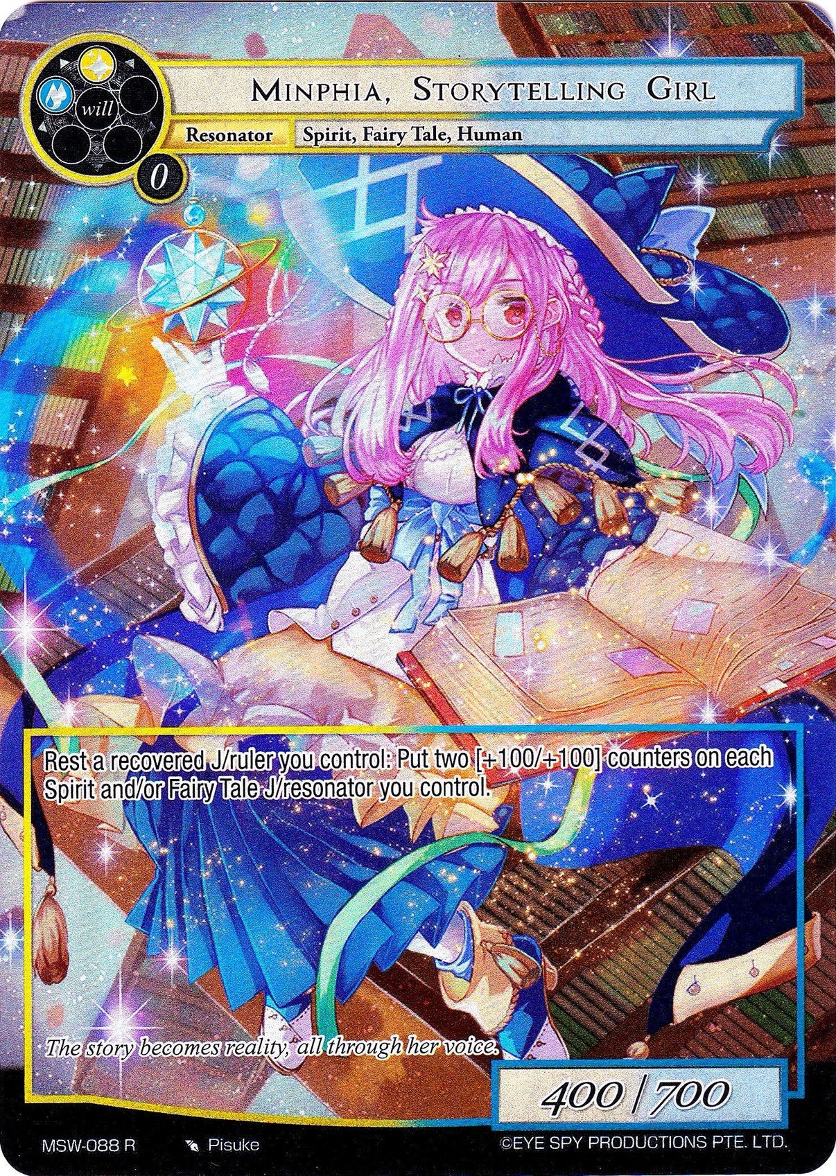 Minphia, Storytelling Girl (Full Art) (MSW-088) [The Magic Stone War - Zero] - POKÉ JEUX