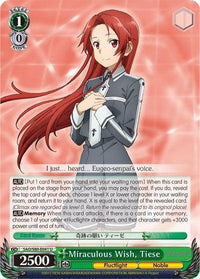 Miraculous Wish, Tiese (SAO/S80-E041 U) [Sword Art Online -Alicization- Vol.2] - POKÉ JEUX