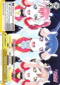 MIRAI TICKET (LSS/WE27-E17 C) (Yellow Parallel Foil) [Love Live! Sunshine!! Extra Booster] - POKÉ JEUX
