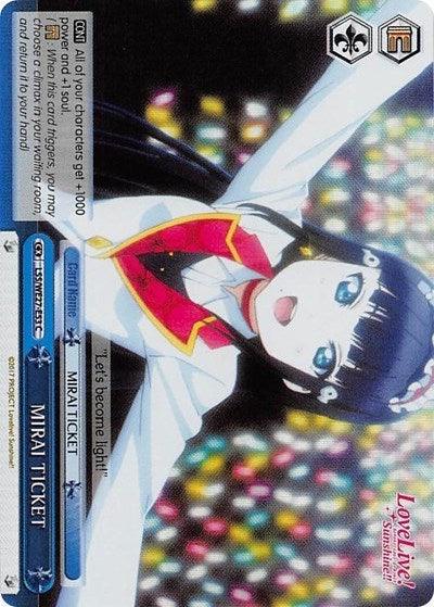 MIRAI TICKET (LSS/WE27-E53 C) (Blue Parallel Foil) [Love Live! Sunshine!! Extra Booster] - POKÉ JEUX