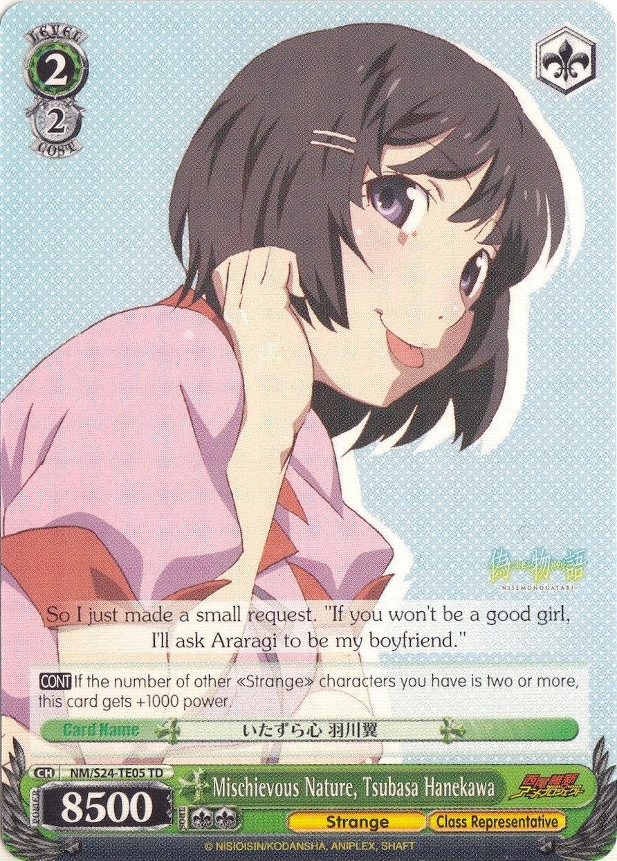 Mischievous Nature, Tsubasa Hanekawa (NM/S24-TE05	TD) [NISEMONOGATARI] - POKÉ JEUX