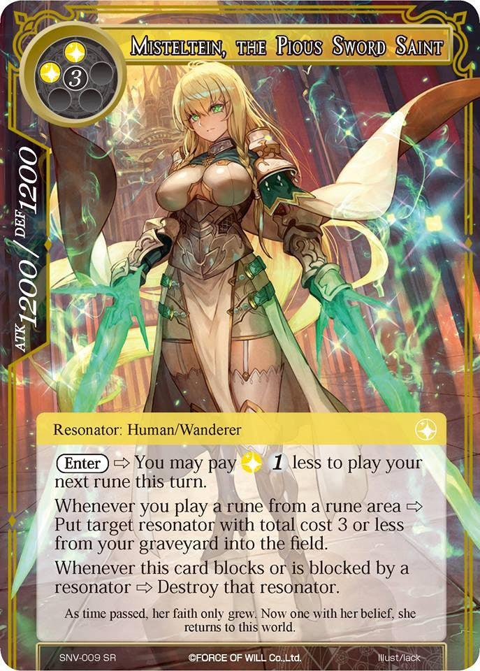 Misteltein, the Pious Sword Saint (SNV-009) [The Strangers of New Valhalla] - POKÉ JEUX
