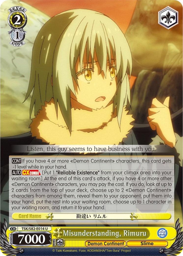 Misunderstanding, Rimuru (TSK/S82-E014 U) [That Time I Got Reincarnated as a Slime Vol.2] - POKÉ JEUX