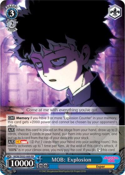 MOB: Explosion (MOB/SX02-069 RR) [Mob Psycho 100] - POKÉ JEUX