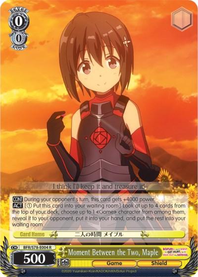 Moment Between the Two, Maple (BFR/S78-E004 R) [BOFURI: I Don't Want to Get Hurt, so I'll Max Out My Defense] - POKÉ JEUX