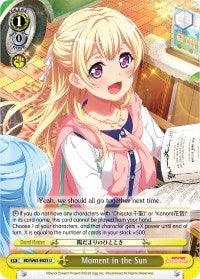 Moment in the Sun (BD/W63-E023 U) [BanG Dream! Girls Band Party! Vol.2] - POKÉ JEUX