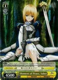 Moment of Peace, Saber (FZ/S17-PE04 PR) (Promo) [Fate/Zero] - POKÉ JEUX