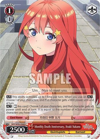 Monthly Death Anniversary, Itsuki Nakano (5HY/W90-E068 C) [The Quintessential Quintuplets 2] - POKÉ JEUX