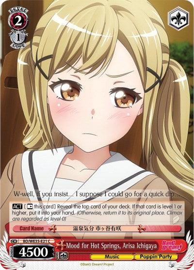 Mood for Hot Springs, Arisa Ichigaya (BD/WE35-E21 C) (Parallel Foil) [Poppin'Party x Roselia] - POKÉ JEUX