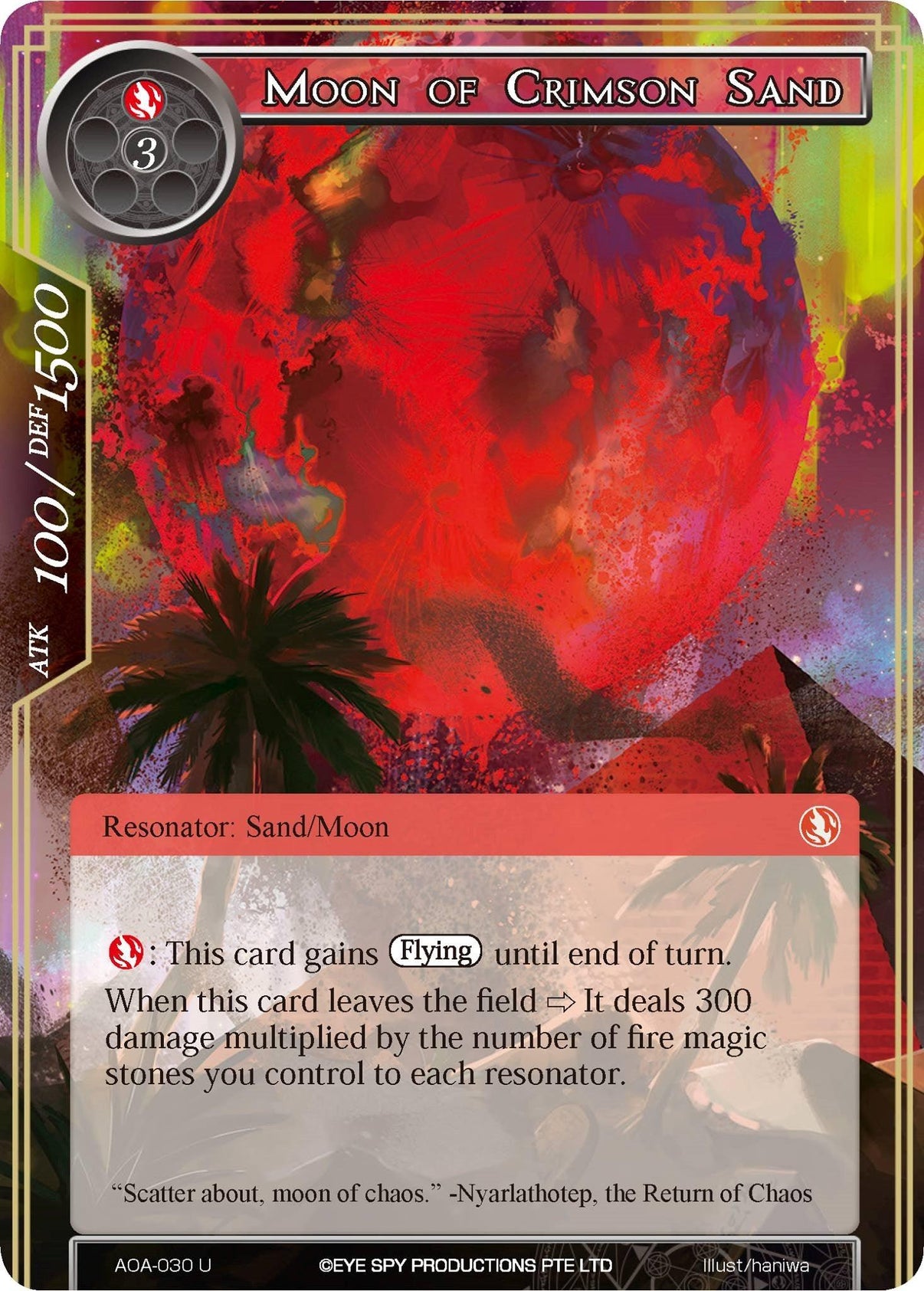 Moon of Crimson Sand (AOA-030) [Awakening of the Ancients] - POKÉ JEUX