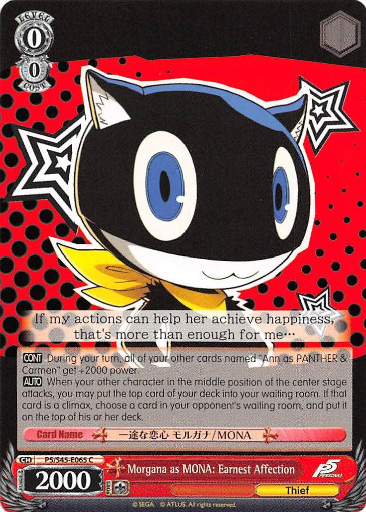 Morgana as MONA: Earnest Affection (P5/S45-E065 C) [Persona 5] - POKÉ JEUX
