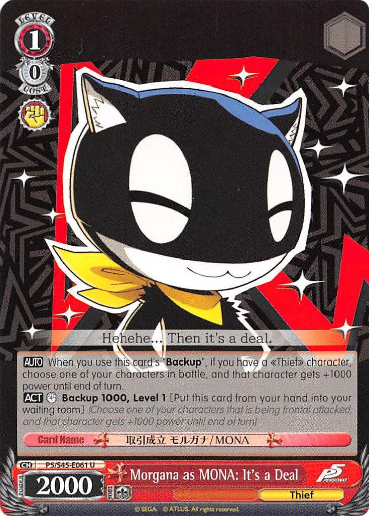 Morgana as MONA: It's a Deal (P5/S45-E061 U) [Persona 5] - POKÉ JEUX